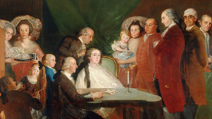 Francisco de Goya. The Family of the Infante Don Luis, 1784 © Colección Banco de España