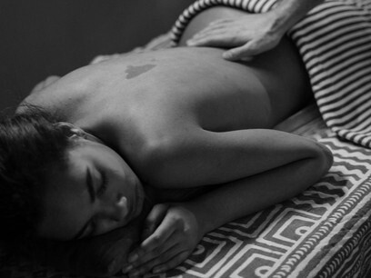 Massaggio della parte posteriore del corpo