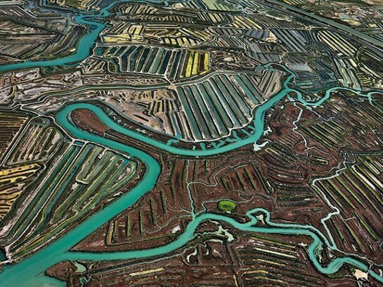 Edward Burtynsky, Salinas #2, Cadiz, Spain, 2013 Chromogenic color print 48 x 64" Edition 2/6