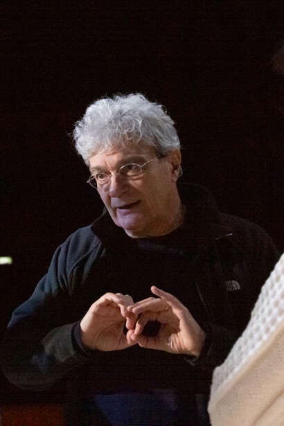 Mario Martone at the Teatro Massimo in Palermo during the rehearsals of Otello. Courtesy of Teatro Massimo Palermo