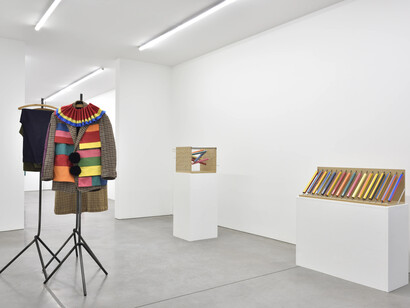 Peter Fillingham, Basil dress, exhibition view. Courtesy of Marian Goodman Gallery