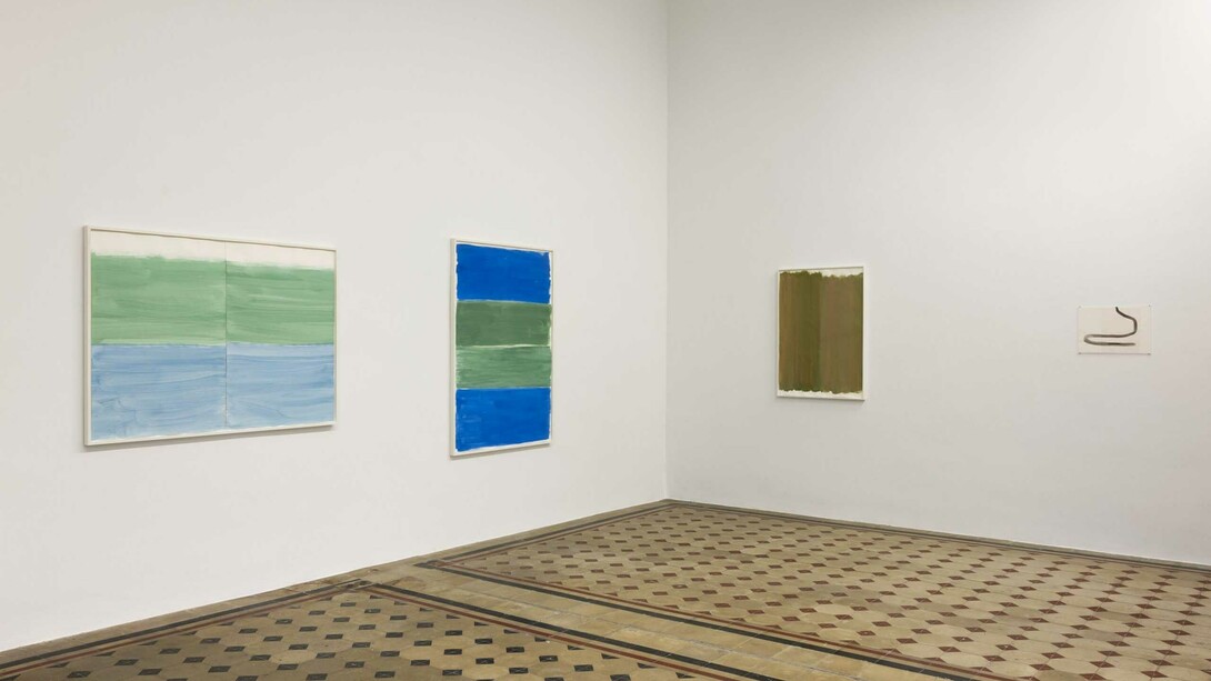 Silvia Bächli, Lines are telling stories, exhibition view. Courtesy of Galleria Raffaella Cortese 