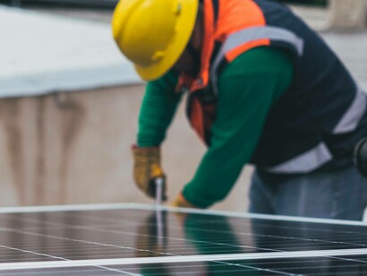 Solar panel installation