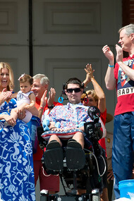 The ALS Ice Bucket Challenge raising awareness for amyotrophic lateral sclerosis, 2015