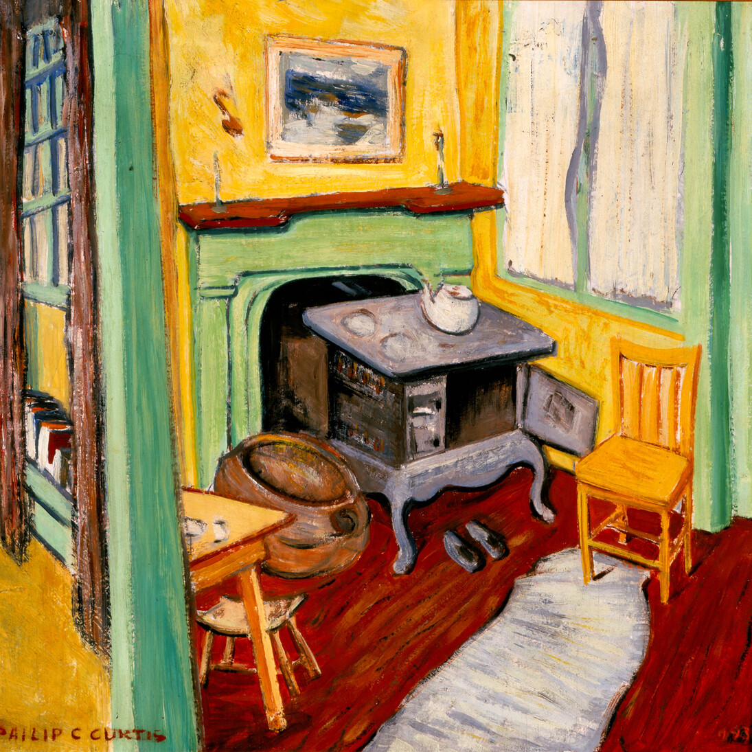 Philip C. Curtis, My Studio, 1935. Oil on board. Collection of Phoenix Art Museum, gift of Terese Greene Sterling.
