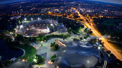 Vista do Parque Olímpico de Munique