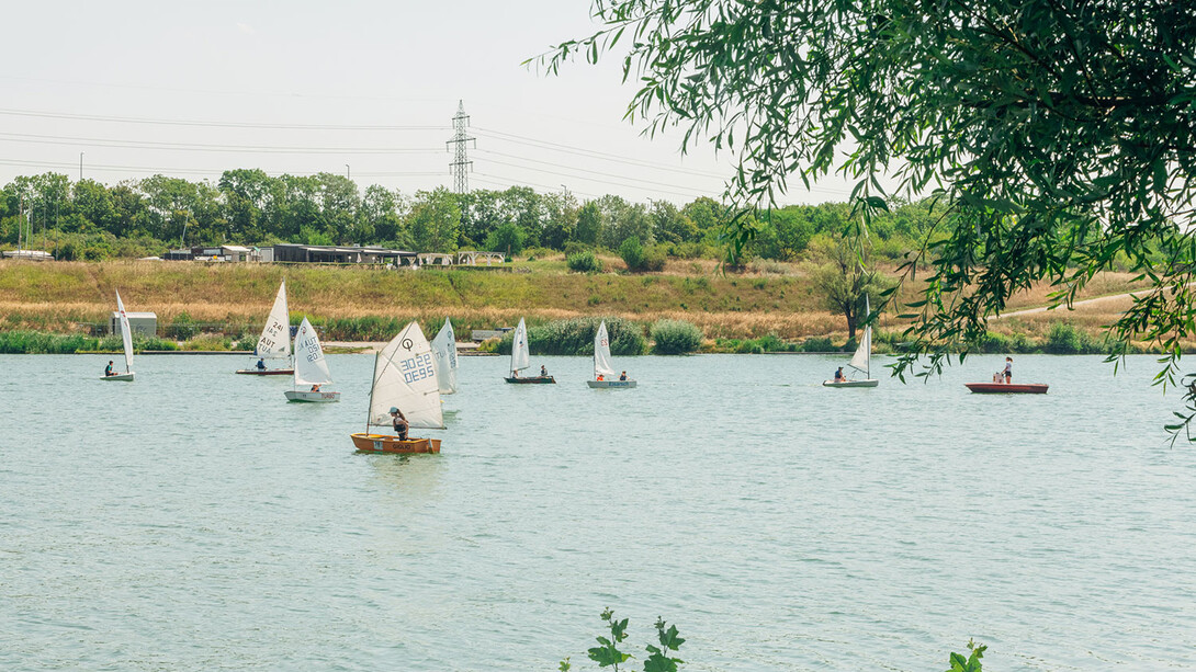 Die Donauinsel. 21 kilometer freiraum. Mit freundlicher genehmigung des Wien Museums