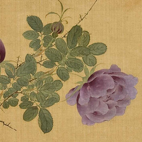 Yu Yuan, Roses (detail), late 17th century. Courtesy of Norton Museum of Art