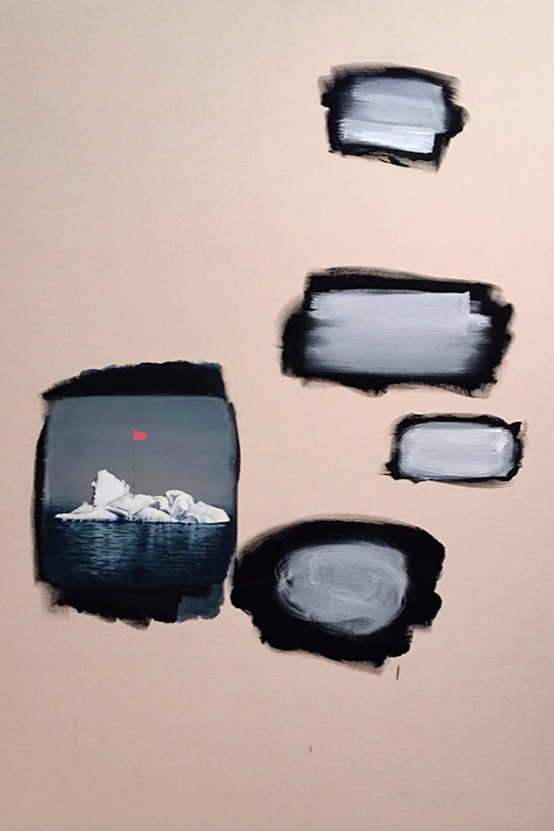 William Binnie, Pink Flag, 2017. Courtesy of LMAKgallery