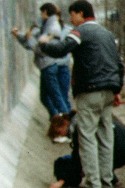 Imágenes de la caída del Muro de Berlín, 1989, Berlín, Alemania
