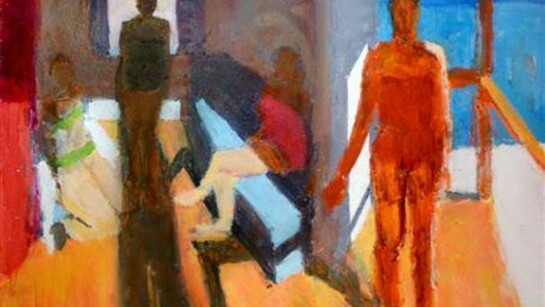 Infinity Pool III, Sargy Mann, Oil On Canvas, 78" X 96 " (198cm X 244cm)