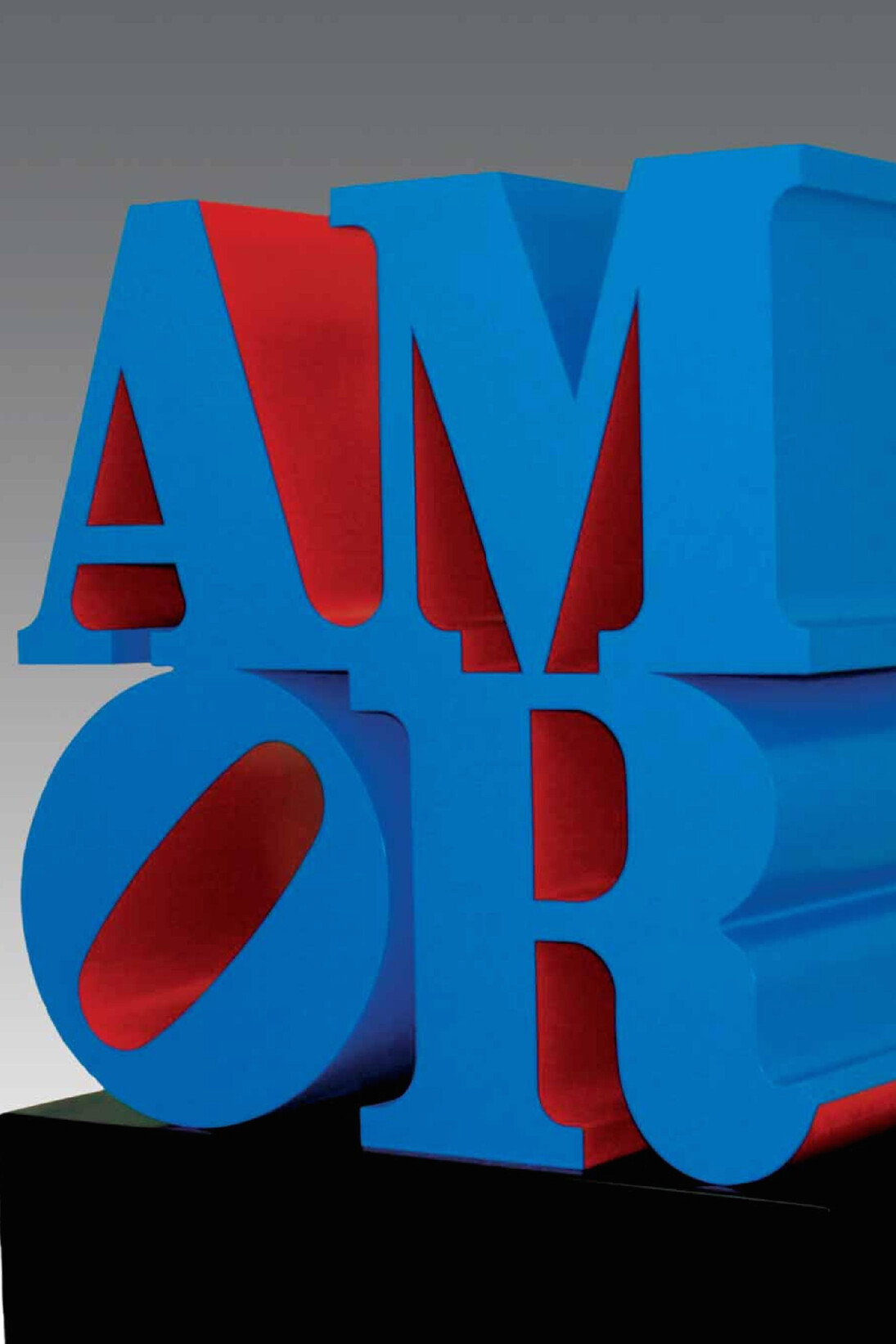 Robert Indiana, AMOR, Blue and Red, 1998, alluminio policromo, cm. 104 x 96,5 x 50,8 - Courtesy Galleria d'Arte Maggiore G.A.M., Bologna (Italy)