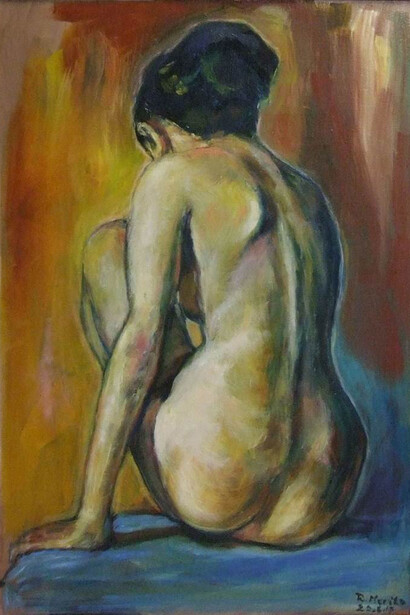 Raija Merilä, Mari, Oil on Canvas, 19.5" x 29.5"