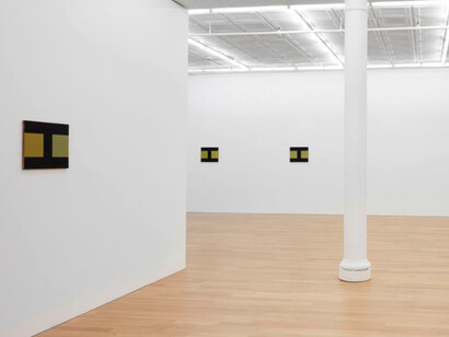 Installation of Helmut Federle, Basics on Composition, Peter Blum Gallery, New York, 2021