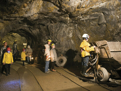 Una dimostrazione pratica all'interno della miniera