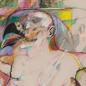 Rick Bartow, Autobiographical hawk, 1991. Cortesía de Whitney Museum