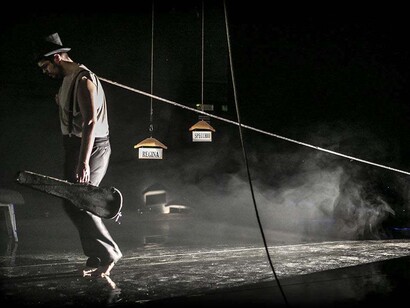 Lo specchio della regina, view of the performance. Courtesy of Teatro Donizetti