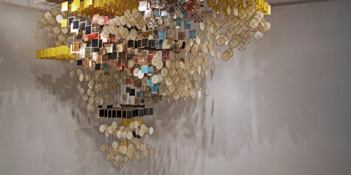Jacob Hashimoto. Courtesy of Rhona Hoffman Gallery