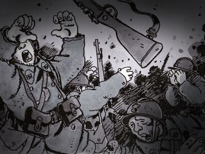 Jacques Tardi, "Putain de guerre !", Casterman, 2008-09. Quando si è vista la guerra come l’ho vista io viene da chiedersi: «Perché mai si accetta una cosa simile?