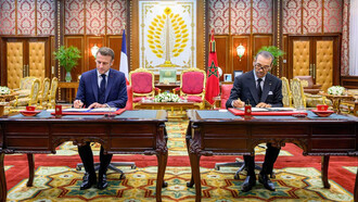 Welcomed by King Mohammed VI, Macron's arrival in Rabat, Morocco, signals a renewed partnership, with agreements valued at €10 billion set to bolster cooperation in various sectors