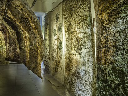 Part installation view - Jayashree Chakravarty, to be installed at Musée national des arts asiatiques- Guimet
Image Courtesy: Akar Prakar