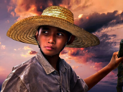 Cambogia – Ragazza sul lago Tonle Sap - Ph Sergio Pessolano