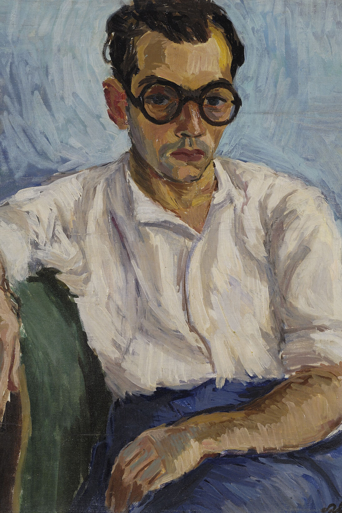 Dimitris Davis, Portrait of his brother G.D., 1932, Oil on canvas, 79 x 65 cm
