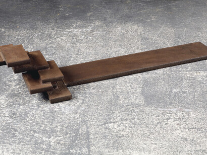 Carel Visser, Salami, 1964, Iron sculpture, 20 x 40 x 122 cm, 7 7/8 x 15 3/4 x 48 inches