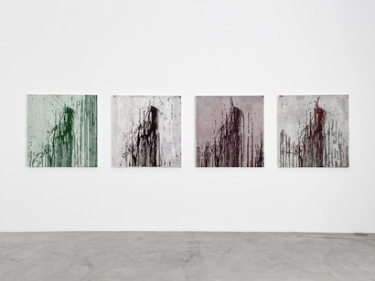 Jacqueline Humphries, exhibition view. Courtesy of Matthew Marks Gallery