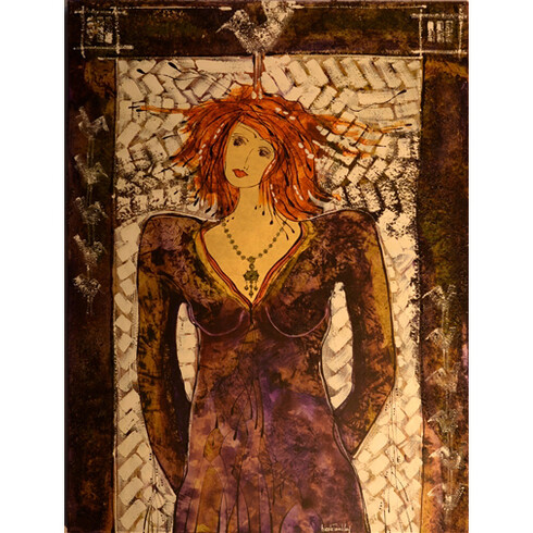 Nicole Tremblay, Concert Cartier, Acrylic & Mixed Media on Canvas, 40" x 30"