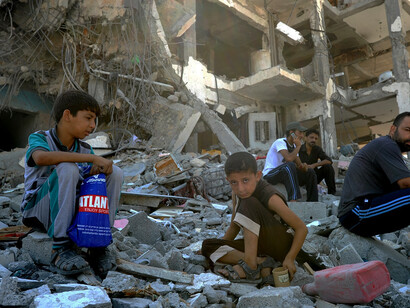 The damage caused by Israel in the Gaza Strip during the October 2023 Palestine conflict resulted in widespread destruction, severely impacting infrastructure, homes, and the lives of countless civilians