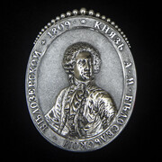 Relief of Prince Alexander Mikhailovich, 1809, Silver, 4 3/8 x 3 3/8 x 5/8 inches. Promised gift of Marina Belosselsky-Belozersky Kasarda