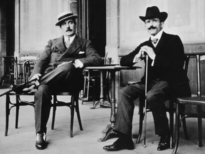 Arturo Toscanini e Giacomo Puccini nel 1910