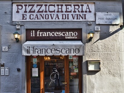 Insegna del ristorante Il Francescano