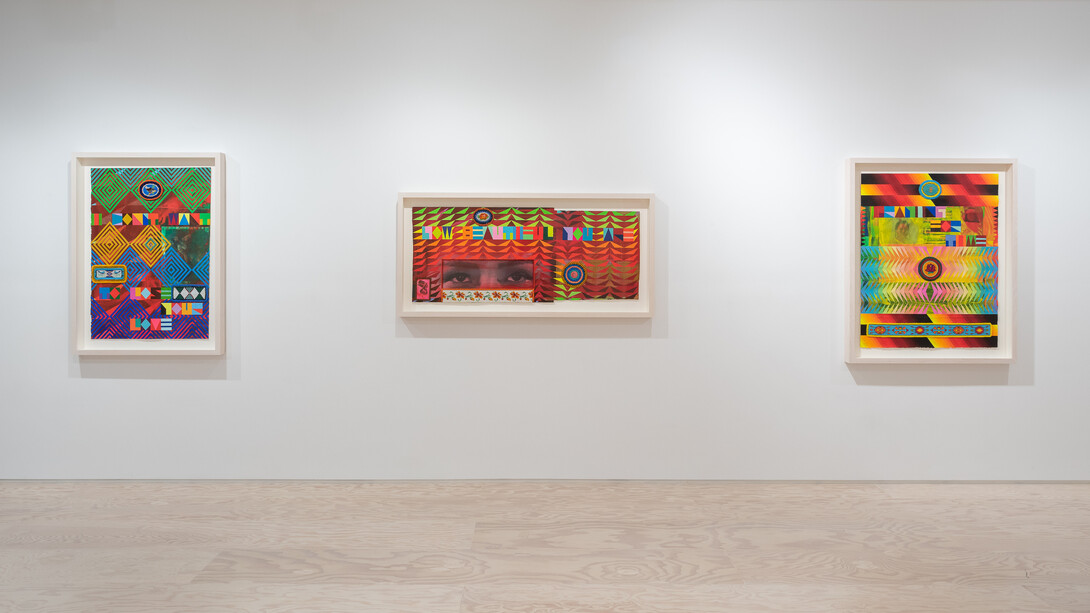 Jeffrey Gibson, Once More With Feeling, 2023, installation view. Courtesy the artist and Jessica Silverman, San Francisco