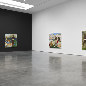 Gideon Appah, Beneath night and day, exhibition view. Courtesy of Pace Gallery