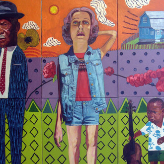 Grandpa's Garden, Oil on canvas, 2015, 80 x 90 cm