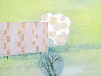 Fionna Murray, Mauer, 2014, oil on linen on panel, 20 x 25 cm