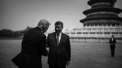 Los presidentes Xi Jinping y Donald Trump durante la visita de este último a China, mayo de 2026. Su disputa expresa el nacimiento de una nueva etapa histórica marcada por la competencia económica, tecnológica y militar entre China y Estados Unidos