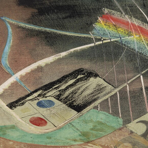 John Tunnard, Untitled composition (detail), c.1940. Courtesy of the Redfern Gallery