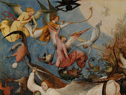 Pieter Bruegel il Vecchio, La caduta degli angeli ribelli, particolare