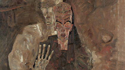 Egon Schiele, El autovidente II (Muerte y hombre), 1915 (detalle)