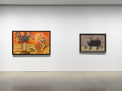 Julio Galán, vista de exhibición. Cortesía de Luhring Augustine