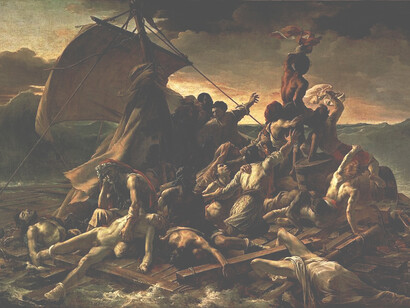 Jean-Louis-Théodore Géricault, La Zattera della Medusa, 1818-19, Parigi, Museo del Louvre