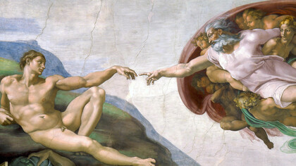 «La creación de Adán» (1511), Miguel Ángel