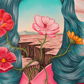 Rafael Silveira Mind the Gap, 2020, oil on canvas, 80x60cm. ©Dorothy Circus Gallery