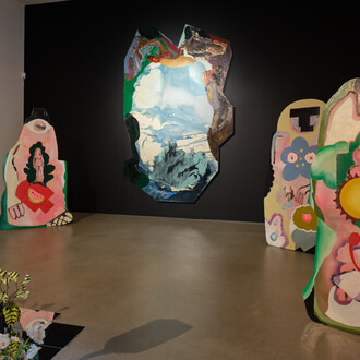 Klodin Erb, Vorhang fällt hund bellt, ausstellungsansicht. Mit freundlicher genehmigung des Aargauer Kunsthauses