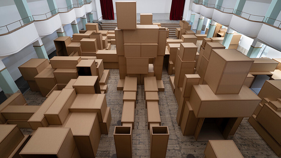 Antony Gormley, What holds us, exhibition view. Courtesy of Galleria Continua