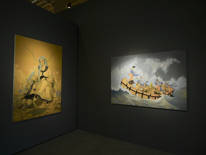 Various artists, September salon, exhibition view. Courtesy of Evoke Contemporary