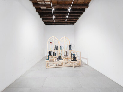 Francesca Polizzi, Lunaria, exhibition view. Courtesy of the Rizzuto Gallery